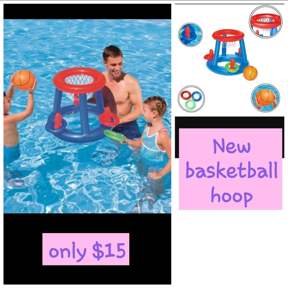Nwt inflatable basketball hoop